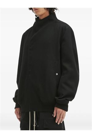 Black wool asymmetrical jacket RICK OWENS | RU02E1760WD09